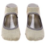 Chaussettes pilates respirantes femme - yoga antid�rapant dos nu - vert 2025