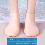 Chaussettes de plonge en silicone pour femmes, chaussures d'eau, sandales de plage confortables, chaussettes ...