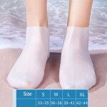 Chaussettes de plonge en silicone pour femmes, chaussures d'eau, sandales de plage confortables, chaussettes ...
