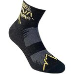 Chaussettes de running - la sportiva - fast running - noir / jaune - unisexe - taille s / l