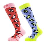 Chaussettes de ski - sinner - enfant - multicolore - respirant - pack double