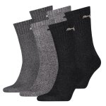Chaussettes sport puma tennis crew pack de 3 paires anthracite 207 tennis crew
