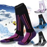 Chaussettes thermiques en coton epais pour homme et femme, 2 pices, chauffantes pour les jambes, idales ...