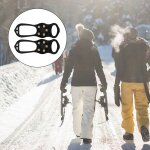 Chaussures antidrapantes en acier inoxydable avec 5 crampons, chaussures de neige glace, bottes de ...