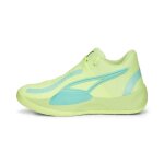 Chaussures de basketball indoor puma rise nitro - fast yellow / electric peppermint - 45