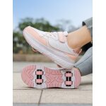 Chaussures de course pour enfants a quatre roues chaussures de vol double roue pour garons et filles ...