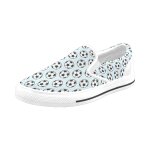 Chaussures a enfiler football bleu sans lacets pour hommes et femmes, tendance mode en toile, baskets ...