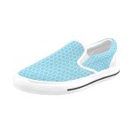 Chaussures a enfiler football bleu sans lacets pour hommes et femmes, tendance mode en toile, baskets ...