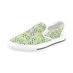 Chaussures a enfiler football vert sans couture sans lacets pour hommes et femmes, tendance mode en toile, ...