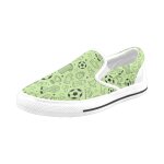 Chaussures a enfiler football vert sans couture sans lacets pour hommes et femmes, tendance mode en toile, ... Chaussures a enfiler football vert sans couture sans lacets pour hommes et femmes, tendance mode en toile, ...