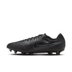 Chaussure de foot basse a crampons pour terrain sec nike tiempo legend 10 pro noir / deep jungle / noir ...