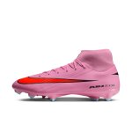 Chaussure de foot a crampons montante multi - surfaces nike mercurial superfly 10 academy - rose - 45 ...