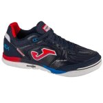 Chaussures de foot en salle - joma - top flex rebound 24 - cuir fleur - respirantes - bleu marine