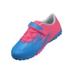 Chaussures de football enfant unisexe taille 31 rose et bleu - crampons synth�tique et salle semelle ...
