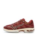 Chaussures de tennis rouge femme mizuno exceed light - 38