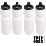 Checarzhn - - no1 - lot de 4 bouteilles d'eau de sport de 800 ml pour le sport et le fitness, le cyclisme, ... Checarzhn - - no1 - lot de 4 bouteilles d'eau de sport de 800 ml pour le sport et le fitness, le cyclisme, ...