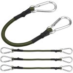 Checarzhn - - no1 - lot de 4 tendeurs elastiques robustes avec crochets de 30 cm avec mousqueton, sangles ... Checarzhn - - no1 - lot de 4 tendeurs elastiques robustes avec crochets de 30 cm avec mousqueton, sangles ...