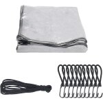 Checarzhn - - no1 - bche transparente 2x2m bche de protection avec oeillet 400g / m bche multifonctions ...