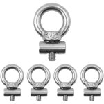 Checarzhn - - no1 - m5 304 lot de 5 vis a ?illet de levage en acier inoxydable pour rail de rail de levage ... Checarzhn - - no1 - m5 304 lot de 5 vis a ?illet de levage en acier inoxydable pour rail de rail de levage ...