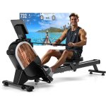 Checarzhn - - no1 - rameur, rameur musculation d'appartement, rameur magntique silencieux, rowing machine ...