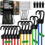 Checarzhn - - no1 - tendeurs robustes avec crochets 40 kg - assortiment extérieur de 28 pièces - 4 clips ... Checarzhn - - no1 - tendeurs robustes avec crochets 40 kg - assortiment extérieur de 28 pièces - 4 clips ...