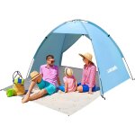 Checarzhn - - no1 - tente de plage - 2 - 3 personnes tente familiale anti uv 50 + tente de plage coupe ...