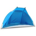 Checarzhn - - no1 - tente de plage helios, bleue, uv 80, extra - lgre, petit format, coupe - vent