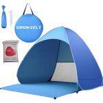 Checarzhn - - no1 - tente de plage xxl pop up avec protection uv 50 + , tente de plage solaire 3 a 5 ...