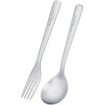 Checarzhn - - no1 - ti1070t ensemble de couverts en titane a long manche avec cuillère, fourchette et ... Checarzhn - - no1 - ti1070t ensemble de couverts en titane a long manche avec cuillère, fourchette et ...