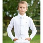 Chemise de concours equitation manches courtes enfant premier equine mini antonio