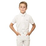 Chemise de concours equitation manches courtes enfant premier equine mini antonio