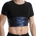 Chemise de costume de sauna pour hommes, gilet de compression de sueur piétant la chaleur, haut moulant, ... Chemise de costume de sauna pour hommes, gilet de compression de sueur piétant la chaleur, haut moulant, ...