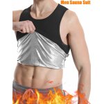 Chemise de costume de sauna pour hommes, gilet de compression de sueur pitant la chaleur, haut moulant, ...