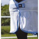 Chemise filet riding world  combo - couleur : blanc / bleu ciel, taille : 5'6  / 168 cm