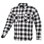 Chemise ville textile pour moto scooter homme nexone noir blanc taille 4xl homologu ce