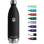 Cheng - gourde inox 1l, gourde isotherme sans bpa, bouteille d'eau acier inoxydable a double paroi, rutilisab ...