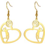 Chenquansarl - boucles d'oreilles en forme de coeur pour joueur de volley - ball bijoux tendance pour ... Chenquansarl - boucles d'oreilles en forme de coeur pour joueur de volley - ball bijoux tendance pour ...