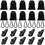 Chenquansarl - sac de poids portable, poids pour rideau d'extrieur, 10 sacs de poids, 10 pinces de tente ...