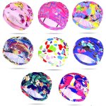 Cheveux longs bonnet de natation sport natation elastique chapeau hommes femmes nage nylon turban casquettes ...