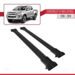 Barres de toit railing - fly - mod�le noir - compatible chevrolet d - max 2016 - 2019 - aluminium - charge ...