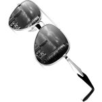 Chicslick - lunettes de soleil polarises rtro pour homme avec protection uv pour la conduite, le cyclisme, ...