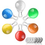 Chicslick - pendentif lumineux chien, led lampe pour chien, 6pcs lumires de scurit colores pour chien ...