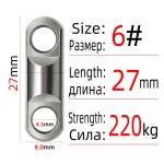 Chromyuju - emerillons rotatifs a roulement a billes rapduty, emerillons de gros articles, hameons de ...