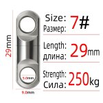 Chromyuju - emerillons rotatifs a roulement a billes rapduty, emerillons de gros articles, hameons de ...