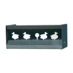Cible de tir acier chrom� magn�tique pellet trap 5kg 50x22x20cm