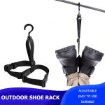 Cintre de pche en nylon pour chaussures, sangle rglable pour le stockage, schage, ceinture