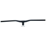 Cintre vtt droit demi releve alu noir l 78cm avec potence integree entraxe l55mm