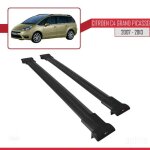 Barres de toit - fly - citroen c4 grand picasso - aluminium - noir - charge utile 300 kg