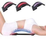 Civire de massage du dos, equipement d'tirement, fitness, soutien lombaire, relaxation de la colonne ...