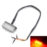 Cl mini feu arri�re de plaque d'immatriculation led pour moto, feu stop et stop, pour honda, kawasaki, ...